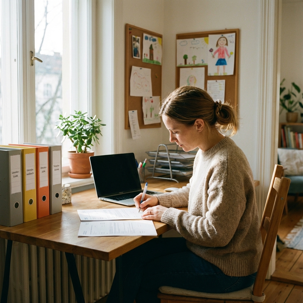 Rodzic czytający dziecku książkę na kanapie